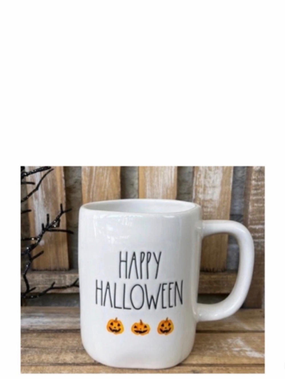NEW Halloween Rae Dunn Happy Halloween Mug with Pumpkins 🎃